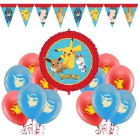 Dekorations-Set für Pokemon-Party - 22-teilig