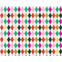 Geschenkpapier mit farbigen Rauten 2 x 0,70 m - 1 Stück