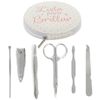 Maniküre-Set von Lista para brillar rund - 6 Teile