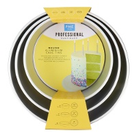 Runde Aluminiumformen 30,4 cm, 33 cm und 35,4 cm x 10,2 cm - PME - 3 Stück