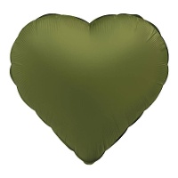 45 cm Herzballon in matten Farben - 1 Stück