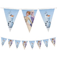 Frozen-Wimpelkette mit Elsa, Anna und Olaf - 1,8 m