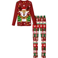 Weihnachtlicher Rentier-Pyjama für Damen