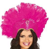 Roter Federkopfschmuck