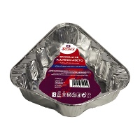 Einwegbehälter in Form eines Weihnachtsbaums 21,5 x 17,2 x 3 cm - 2 Stück.