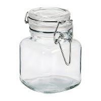 Vorratsglas 90 ml mit luftdichtem Bügelverschluss - 5er-Set