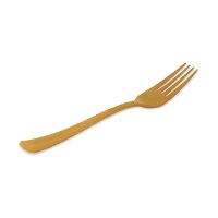 18,5 cm Metallic-Plastikgabeln - 12 Stück.