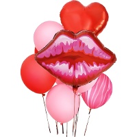 Kiss Passion Ballonstrauß - 10 Stück