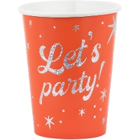 Let's-party!-Becher, 250 ml - 6 Stück