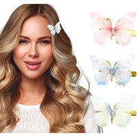 Schmetterlings-Haarspangen - 6 Stück