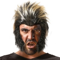 Perücke und Koteletten eines Werwolfs