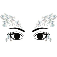 Peaked phosphoreszierende Träne Gesicht Aufkleber Schmuck