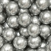 Große 8 mm Silber-Perlen-Streusel - Dekoration - 100 g