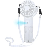 Kompakter Handventilator mit Vernebelungsfunktion, 20 ml, weiß