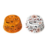 Kürbisse und Gespenster Cupcake-Kapseln - Decora - 36 Stück