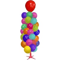 Ballonständer mit dreieckiger Basis von 1,75 m - 14 Stück - Liragram