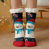 Schneemann-Socken - Größe 36-42 - 1 Paar