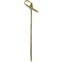 12 cm Bambus-Spieße mit Bügelgriff - 50 Stück