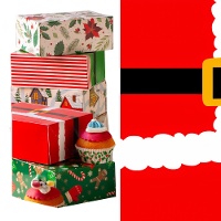 Weihnachts-Süßigkeitenbox, 18 x 13,5 x 7,5 cm - Decora