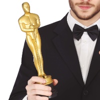 Goldene Film-Figur - 32 cm