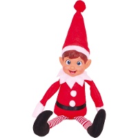 Freche Plüsch-Weihnachtselfe