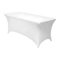 Elastische Tischhusse 1,80 x 0,76 x 0,75 m - Weiß