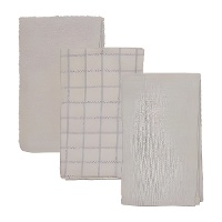 Essential Natural Kitchen Towels - 3 Stück