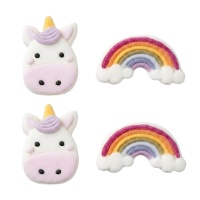 Einhorn-Marshmallows - 12 Stück