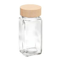 Gewürzglas (11 cm) mit Bambusdeckel
