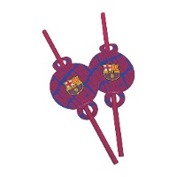 Trinkhalme FC Barcelona - 6 Stück