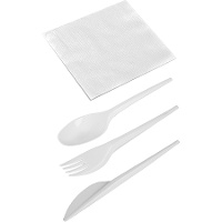 Besteck- und Servietten-Set - 250 Stück