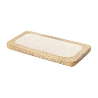 Rechteckiges Holzschale, 22,5 x 12,5 cm - DCasa