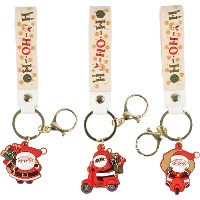 Schlüsselanhänger mit Weihnachtsmann - 1 Stück