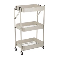 Klappbarer Beistellwagen 77 x 45 x 30 cm, naturfarben