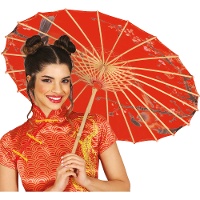 Roter orientalischer Sonnenschirm, Ø 82 cm