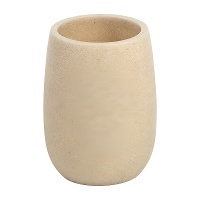 Zahnbürstenbecher mit Marmor?Effekt in Beige