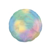 Schillernder runder Ballon 45 cm - Anagramm - 1 Stück