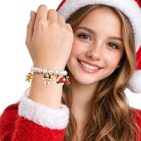 Charm-Armband mit Weihnachtsmotiven