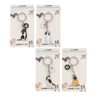 Metall-Hundeschlüsselanhänger - 1 Stück