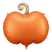 Kürbisförmiger Ballon in Orange, 62 x 59 cm