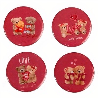 Harzmagnet mit Liebesbären - 1 Stück