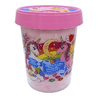 Einhorn-Zuckerwatte mit Einhorn-Aufkleber, 30 g