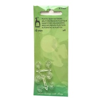 1 cm Kunststoff-Druckknöpfe - Pony - 4 Paar