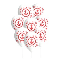 Anker Nautic Latex Luftballons 27 cm - 8 Stück.