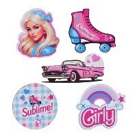 Barbie Girly Konfetti - 10 Stück