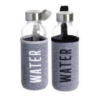Flasche 0,40 L Water mit Hülle - 1 Stück