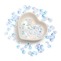 Schillernde 3D-Paillettenblumen 1 cm - 5 Gramm