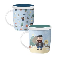 Tasse von 350 ml mit Olentzero und Teefilter - 1 Stück