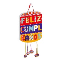 Piñata 'Feliz Cumpleaños' - 50 x 35 cm