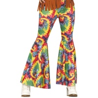 Mehrfarbige Hippie-Schlaghose
